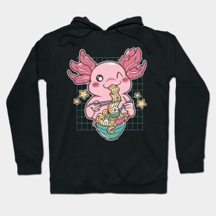 Plush Axolotl Ramen Shirt Kawaii Stuff Japanese Ramen Bowl Hoodie